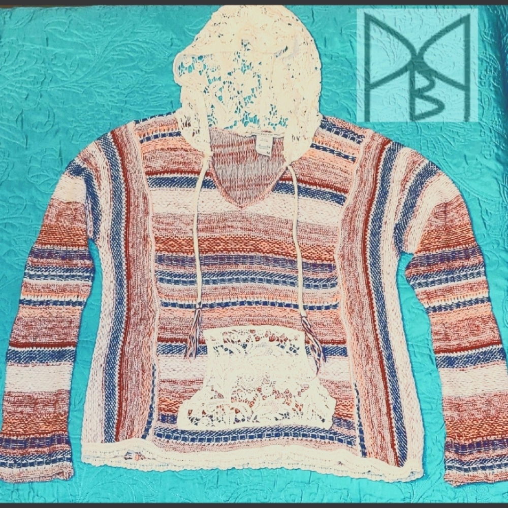 American Rag Boho Hoodie Sweater